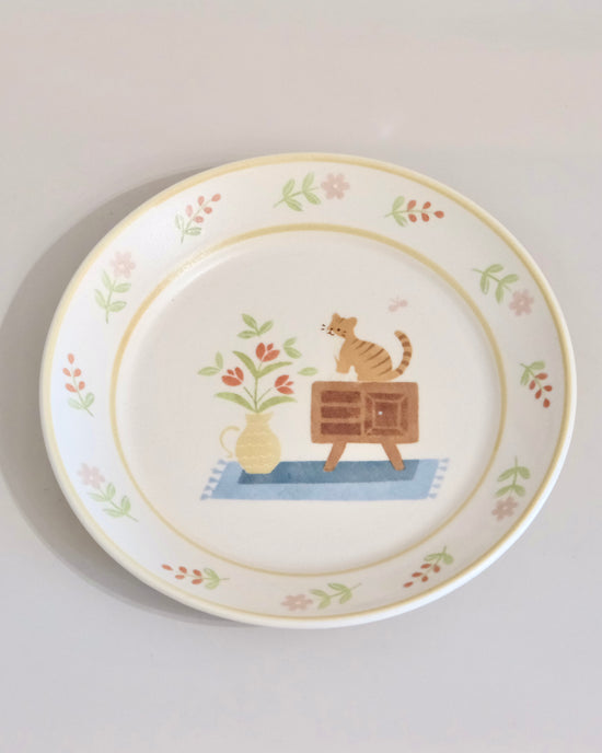Artist 文鳥舎 21.3cm Kitty Deep Plate
