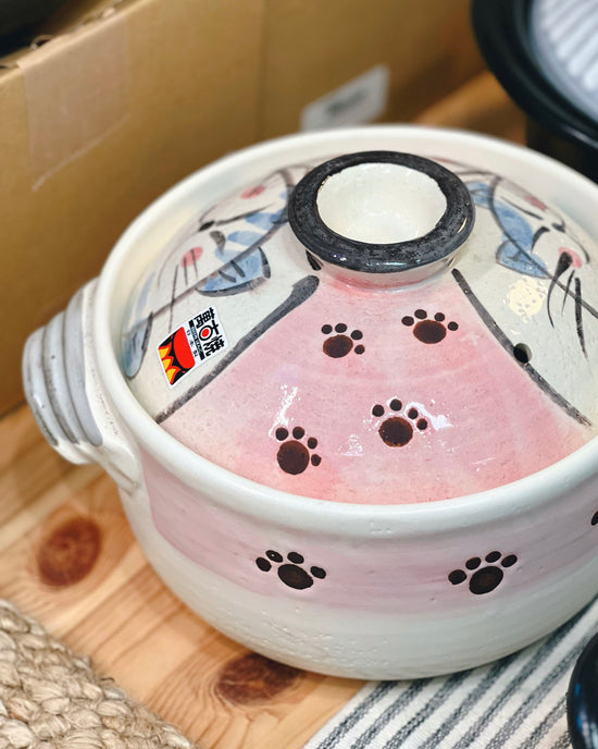 Donabe Double Lids Kitty Rice Pot 1.6L/3合(Gift Box)