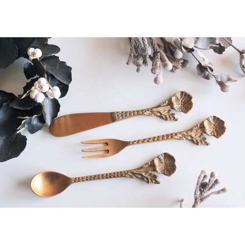 Japan Poppy Flower Spoon/Fork