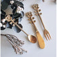 Japan Veronica Flower Spoon/Fork