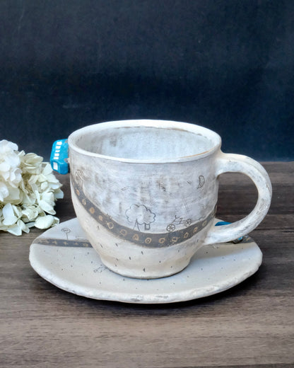 Artist 铃木明美 Car Mug/ Plate(Red/Blue)