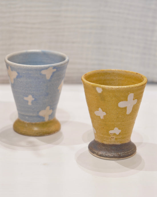 Artist 冲澤真纪子 145ml Yellow/Blue Teacup