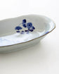 Arita Ware Hand Drawn Peony Oval Deep Plate (Gift Box)