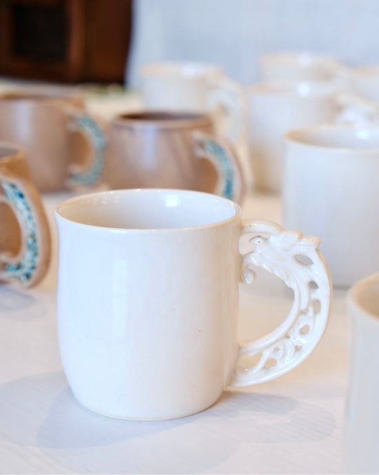 Artist 縄野日佳莉 300ml White Bird Mug