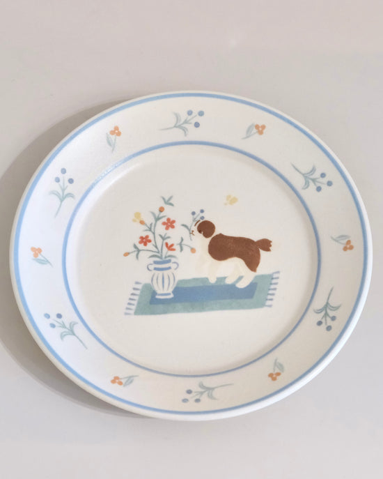 Artist 文鳥舎 21.3cm Puppy Deep Plate