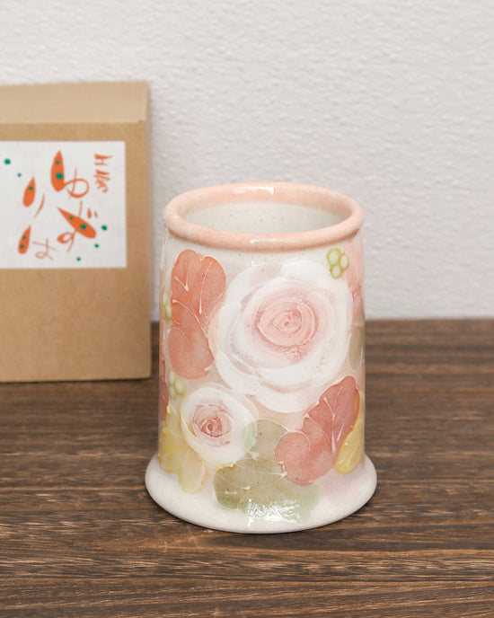 Yuzuriha NEW!  Chopsticks Stand 釉彩ローズ (Gift Box)