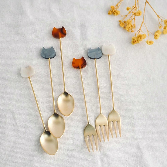 Japan Tsubame Cutlery Kitty Dessert Series