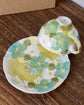 Yuzuriha Coffee cup set 青彩花 (Giftbox)