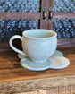 Artist 谷囗なづみ Flower Coffee Cup w Saucer Set