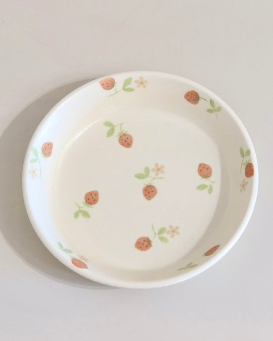 Artist 文鳥舎 14.8cm Strawberries Deep Plate