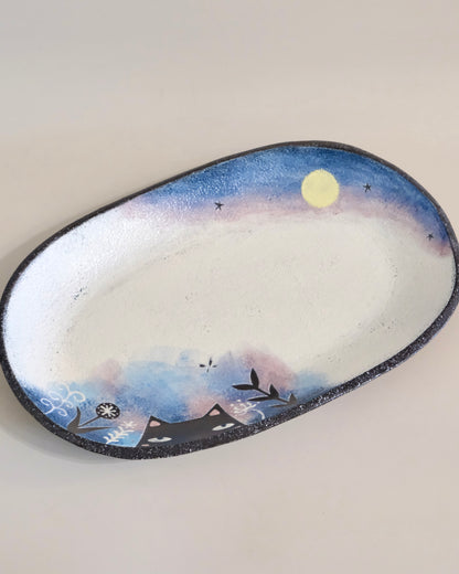 Artist 奥田 茜 27.5cm Kitty Large Plate