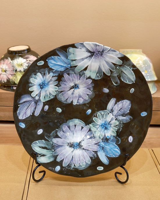 Seto ware FUKA Flower 24cm Pasta Plate (Gift Box)