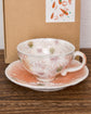 Yuzuriha NEW! Coffee cup Set 彩紅小花(Gift box)