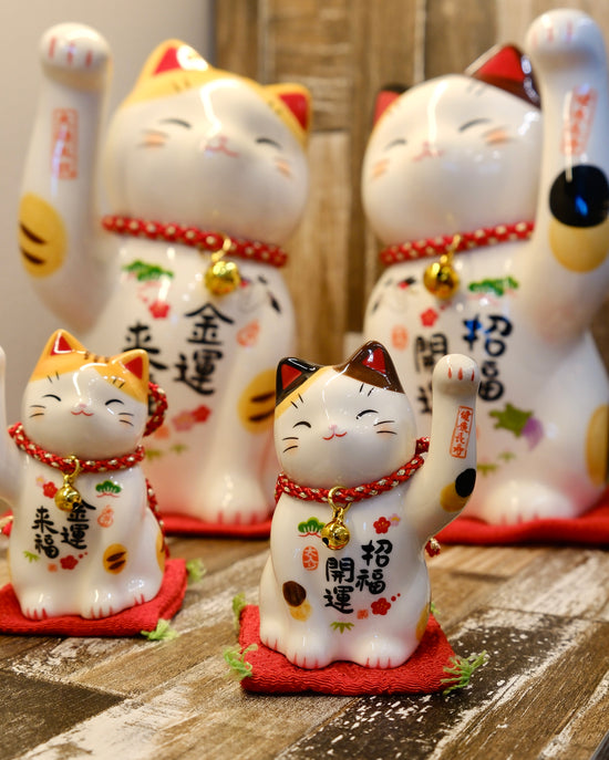 Japan Yakuho Fortune Cat M(19cm)/S(8cm)(Gift Box)