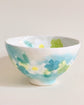Seto ware FUKA Flower Rice Bowl
