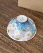 Yuzuriha Rice bowl 青彩花化粧(Gift Box)