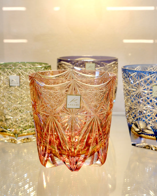 Kagami Crystal 綺良々 Whiskey Glass(Wooden Box)