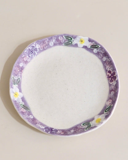 Seto ware FUKA Flower 17.8cm Plate