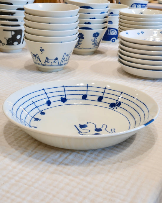 Kanesada Seito Cat 20cm M Deep Plate