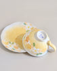 Seto ware FUKA Flower Coffee cup Set(Gift Box)