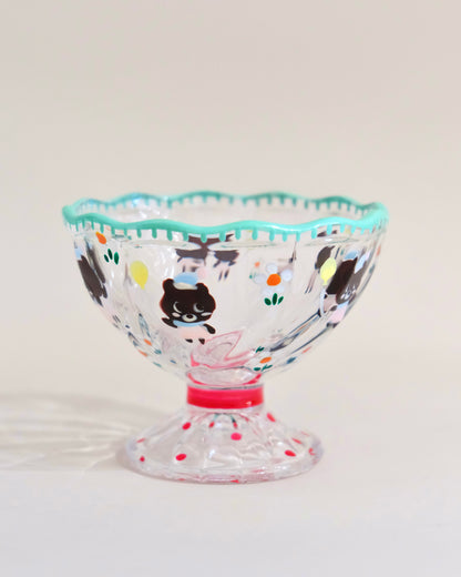 Artist Hina Hiyo Club H7.5cm Rose Red/Green/Pink Dessert Cup
