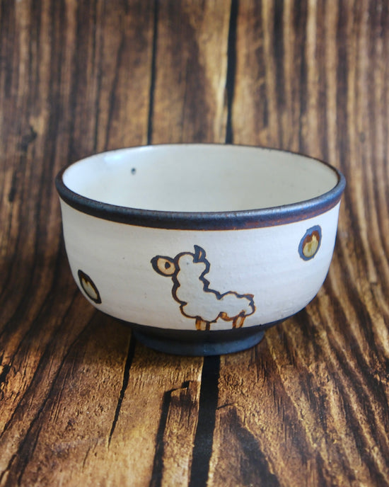 Artist 坪内孝典 11.5cm Animal Rice Bowl