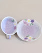 Seto ware FUKA Flower Coffee cup Set(Gift Box)