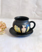 Artist 伊藤美穗 Black Mug/Saucer