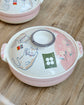 Banko ware Pink Kitty 2.3L/3.4L Donabe (Gift Box)