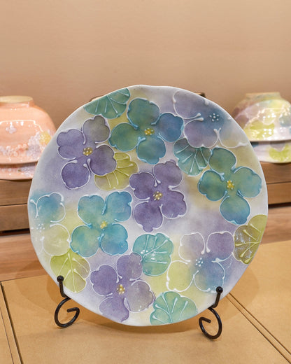 Seto ware FUKA Flower 24cm Pasta Plate (Gift Box)
