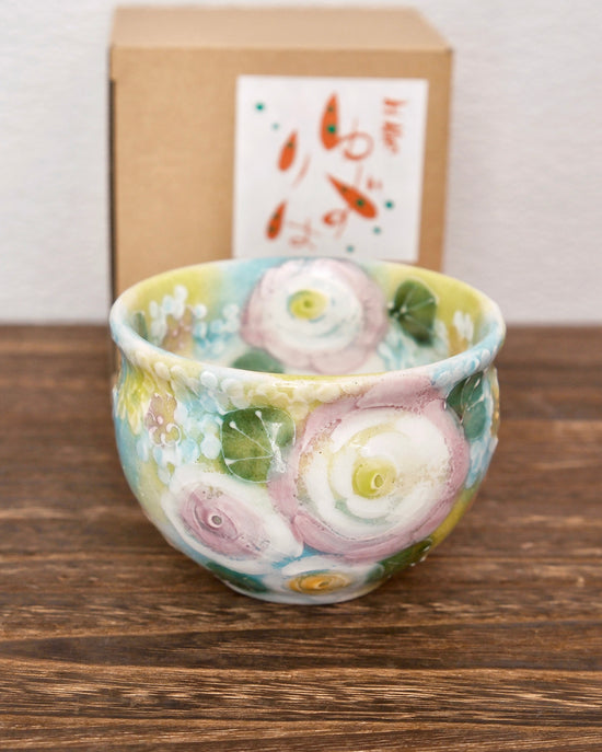 Yuzuriha Matcha Bowl 緑彩ブーち(Gift Box）