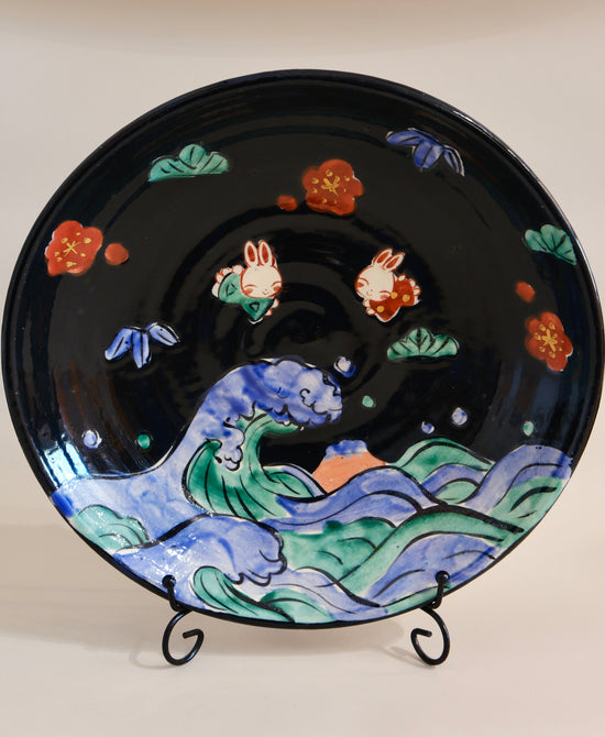 Yudachi Limited 31.5cm Black Bunny L Plate