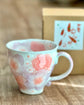 Yuzuriha Flower Mug 釉彩红花 （Gift Box）