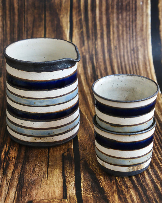 Artist 坪内孝典 Blue Sake Set