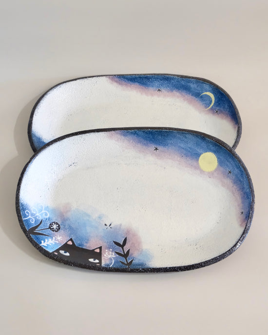 Artist 奥田 茜 27.5cm Kitty Large Plate