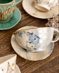 Artist 西本なほ 260ml Blue kitty Coffee Cup with Saucer