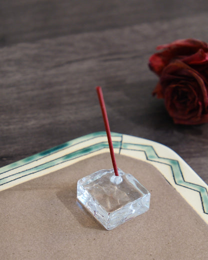 Kousaido Glass Incense Holder(Gift Box)