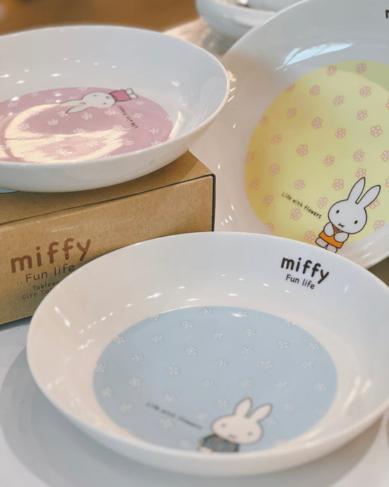 Japan Kids Miffy 3pcs Pasta Plates Set(Gift Box)