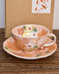 Yuzuriha Coffee cup set 紅彩花化粧（Gift Box）