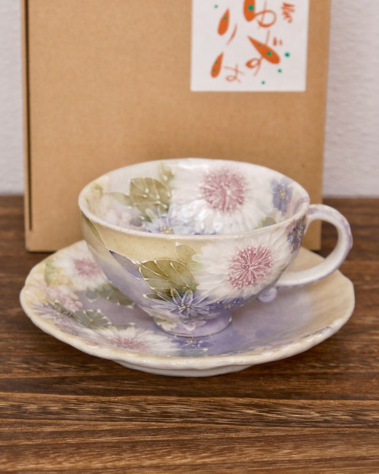Yuzuriha Flower coffee cup set 花かざり（Gift Box）