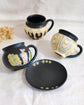 Artist 伊藤美穗 Black Mug/Saucer