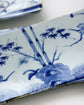 Arita Ware Hand Drawn Blue Rectangle Plate (Gift Box)