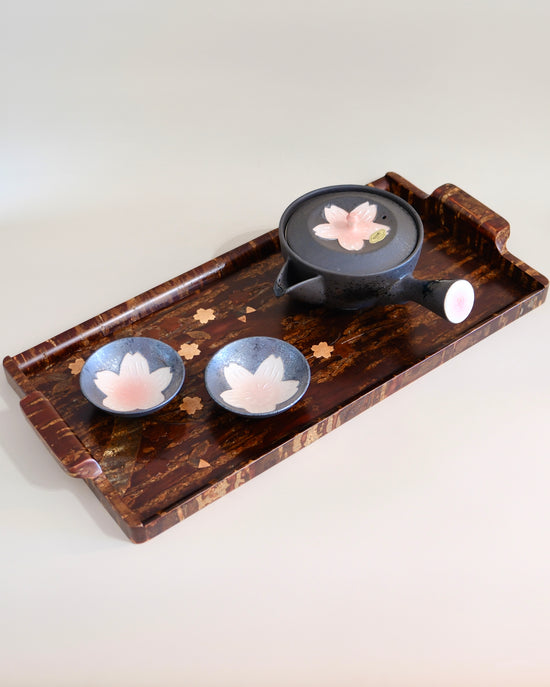 Yatsuyanagi Sakura Wood 43cm Tray w Handle(Gift Box)