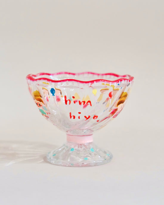 Artist Hina Hiyo Club H7.5cm Rose Red/Green/Pink Dessert Cup