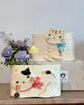 Seto ware Kitty Flower Vase/incense burner（Gift Box）