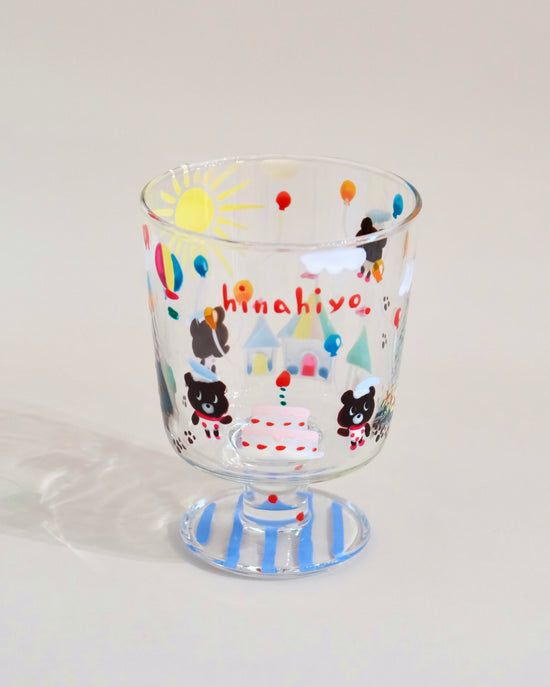Artist Hina Hiyo Club 340ml Blue/Green Goblet