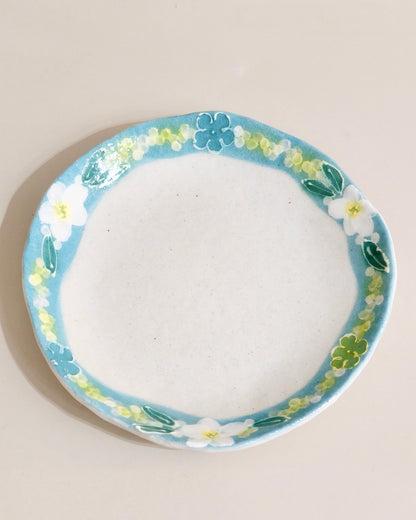Seto ware FUKA Flower 17.8cm Plate