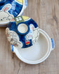 Banko ware Blue Bunny 0.9L/2.3L/3.4L Donabe (Gift Box)