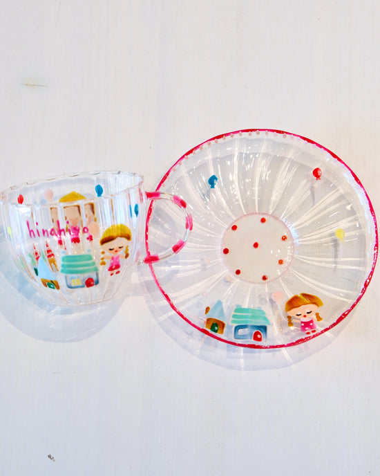 Artist Hina Hiyo Club 225ml Girl Cup w Saucer Set (Gift Box)
