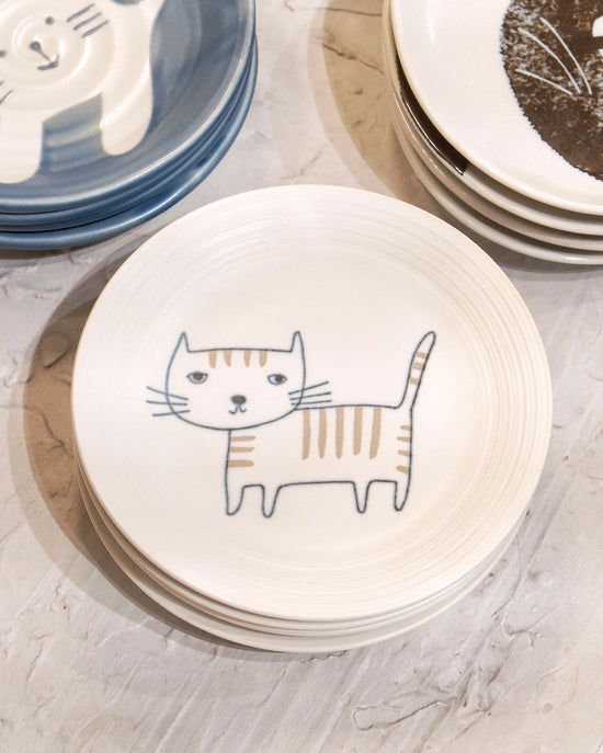 Kanesada Seito Cat 14cm S Plate